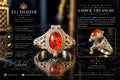 Amber Treasure Secret Ring