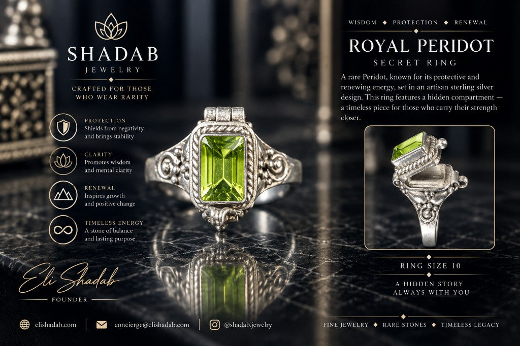 Royal Peridot Secret Ring