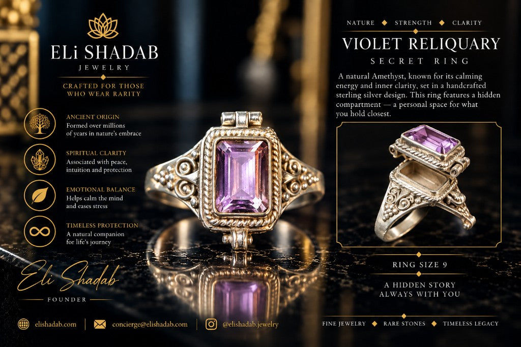 Violet Reliquary Secret Ring